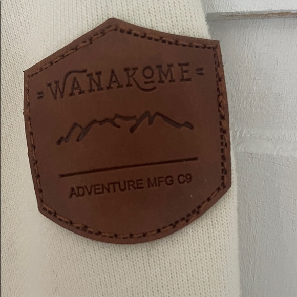 Wanakome Hestia Side Zip Cream and Teal Women's Jacket Sz XS - Picture 6 of 11